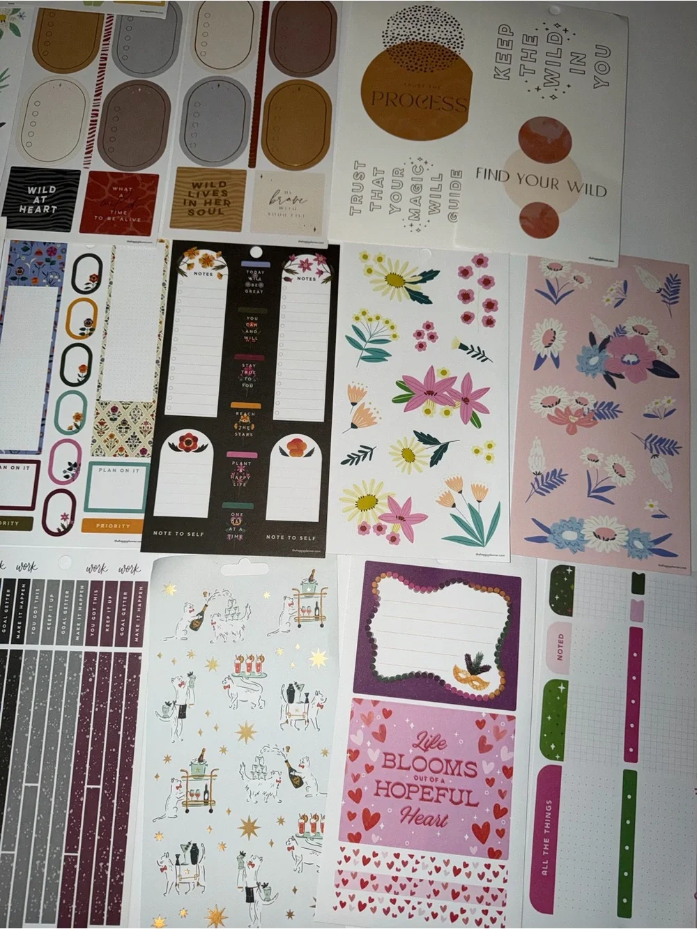 Lot of The Happy Planner stickers